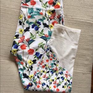 Fabletics Mesh Floral Cropped Leggings